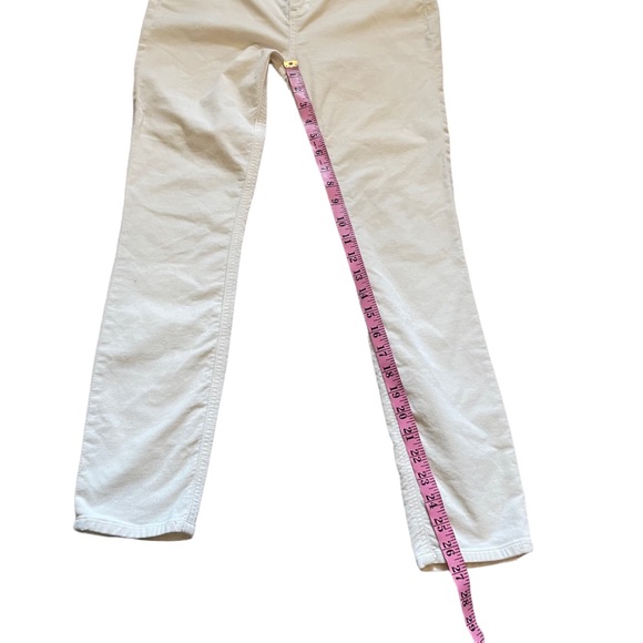 Rag & Bone High Rise Skinny Velvet Pants - Antique White - Picture 10 of 12